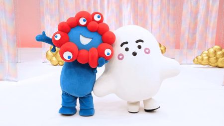 テレビ東京『シナぷしゅ』とミャクミャクがコラボ、3月に4週連続で番組放送