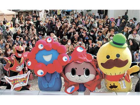 東かがわ・引田ひなまつり ミャクミャクら花添える 万博共同出展の4市PR|四国新聞WEB朝刊