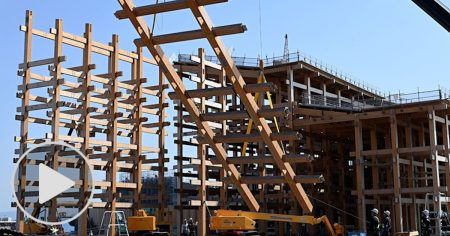 万博｢大屋根リング｣解体工事公開　能登復興住宅や横浜花博で再活用へ - 日本経済新聞