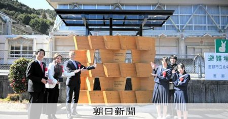 万博遺産、友好の証し　ポーランド館の壁面の一部が恵那へ移設：朝日新聞